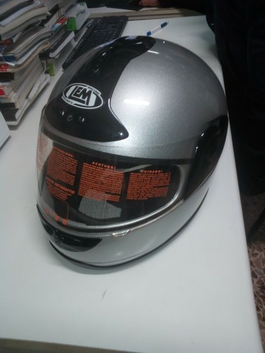 CASCO INTEGRALE LEM ELEGANCE - TAGLIA XL - COLORE GRIGIO ARGENTO | eBay