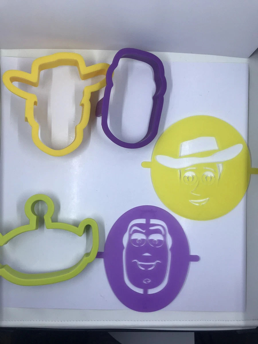 Pampered Chef TOY STORY 4 Pancake Molds Stencils Disney Pixar 100114 Woody