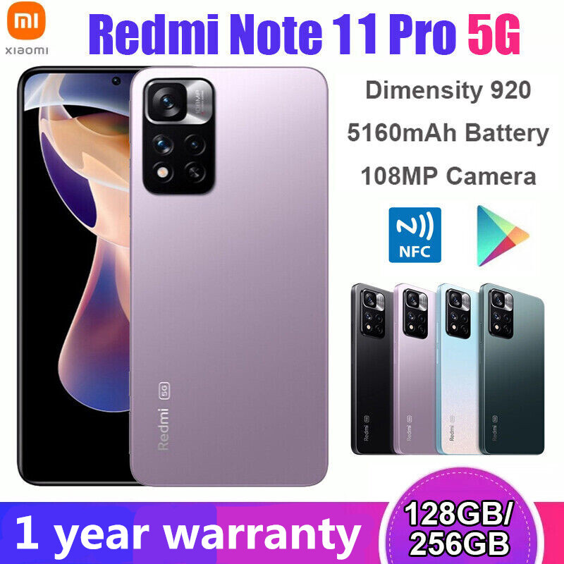 Xiaomi Redmi Note 11 Pro+ 5G Smartphone Android 11 Dimensity 920 Octa Core  NFC