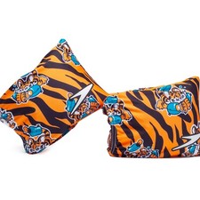 Speedo Junior Fabric Arm Band - Fluo Orange Tiger Splash