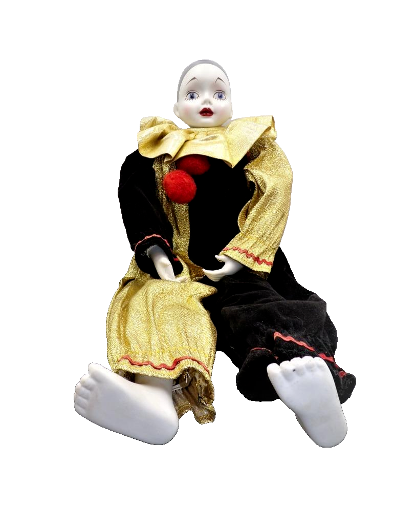 PIERROT　玩具＆サイン Vintage Sankyo Shoji Pierrot Dancing Clown Music Trinket