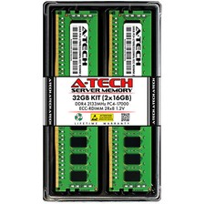 32GB 2x 16GB PC4-2133 RDIMM Supermicro X11SDW-16C-TP13F Memory RAM