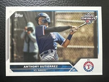 Anthony Gutierrez 2023 Topps Pro Debut Card #PD-167 Texas Rangers