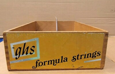 Vintage Wooden GHS Strings Guitar Strings Box