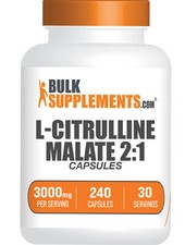 BulkSupplements L-Citrulline DL-Malate 2:1 240 Capsules - 3000mg per Serving
