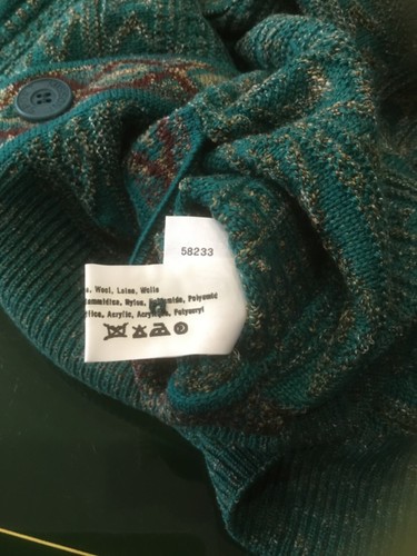 MAGLIONE MISSONI UOMO CARDIGAN MULTICOLORE T.56 - Foto 9 di 10