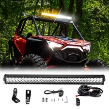 Strobe 32'' LED Light Bar w/Memory Function Roof Mount For Polaris RZR PRO XP