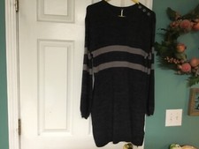 Free People On Your Team Sweater Mini Dress Pockets Size XS (CON49)