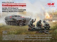 ICM 35114 Krankenpanzerwagen Sd.Kfz. 251/8 Ausf. A With Medical Personnel 1/35