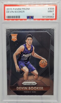 DEVIN BOOKER 2015-16 PANINI PRIZM RC PSA 9 MINT SUNS | eBay