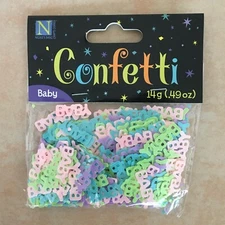Confetti Baby Multicolor Nicole's Basic Crafts Corner Decoration Tabletop Packs