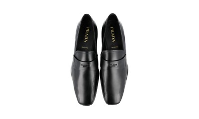 PRADA Sneakers Logo Dress Shoes Loafer - 4D2793 - Black PRADA Sneakers Logo Dress Shoes Loafer - 4D2793 - Black