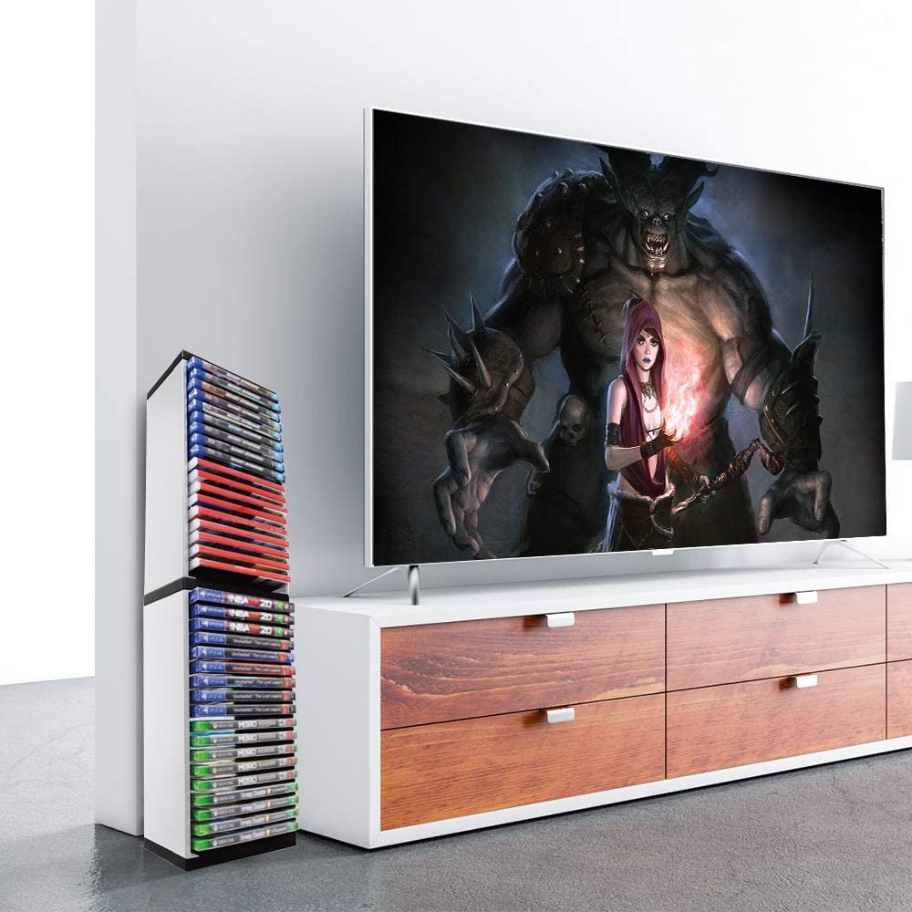 Video Game Storage Stand Tower Game Shelf Cabinet Organizer Stand Holder, New