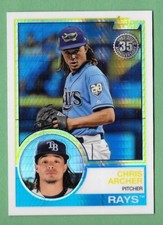 CHRIS ARCHER 2018 Topps Update 1983 Silver Pack Chrome Refractor RAYS #128