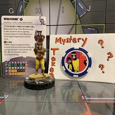 Heroclix Wolverine 001 DPWX Common w/ Mystery Action Token