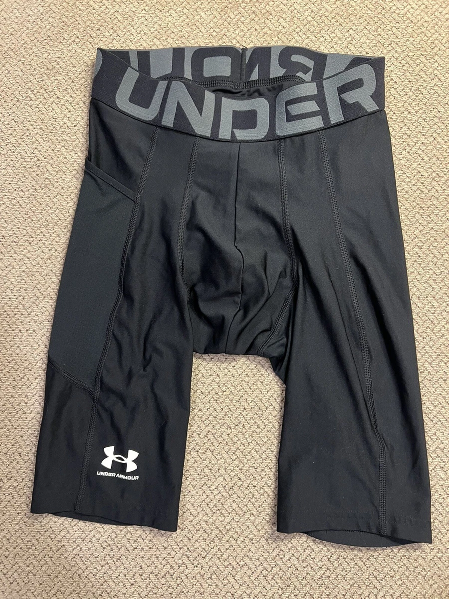 Mens Jock Under Armour Spandex Tights Compression Shorts Black Small