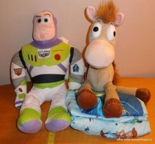 Disney Toy Story Toddler Fitted Sheet Pillow Plush Buzz Lightyear Woody Bullseye