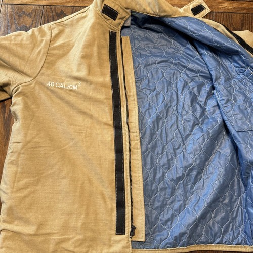 OEL Arc Flash Jacket XL 40CAL/CM2 Nomex Made In USA New - Picture 8 of 13