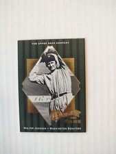2001 Upper Deck Origins Of The Game #55 Walter Johnson (PWE)(02)
