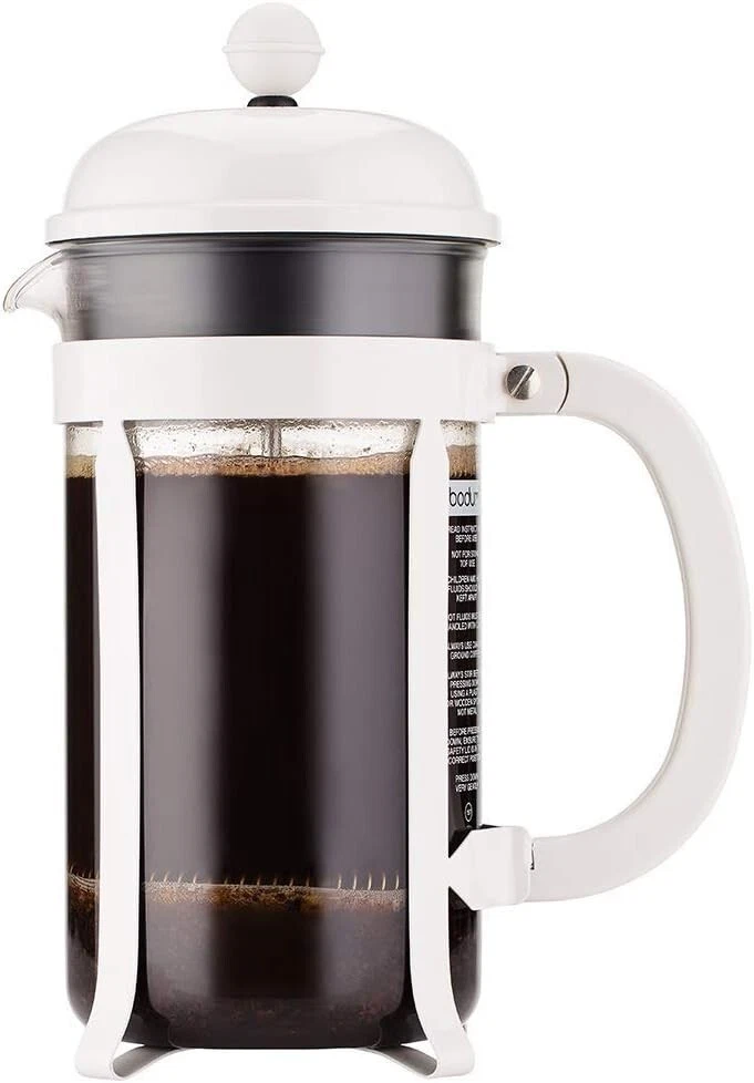 Bodum 34oz Chambord French Press Coffee Maker, High-Heat Borosilicate Glass, SS