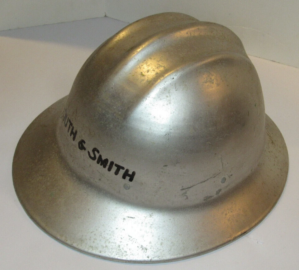 DE COLECCIÓN 1950 E D BULLARD 'HARD BOILED' CASCO! ¡ALUMINIO PLATEADO! SAN FRANCISCO Foto 4 de 4