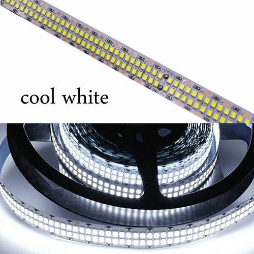 12V 24V Double Row LED Strip 2835 480leds/m Flexible Tape Light Kitchen Lamp - Picture 8 of 10