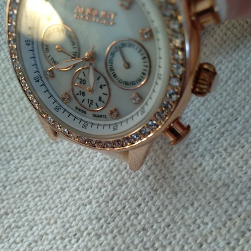 August Steiner Women's Multifunction Crystal Watch - Sparkling Crystals On Bezel - Picture 12 of 18