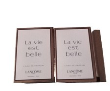 Lancôme La Vie Est Belle 2 Vial Samples Eau De Parfum for Women 0.05oz/1.5ml
