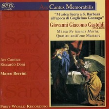 GIOVANNI CASTOLDI Missa Riccardo DONI M BERRINI  SARX