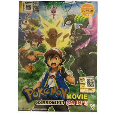 DVD Anime Pokemon Movie Collection (26 In 1) English Subtitle All