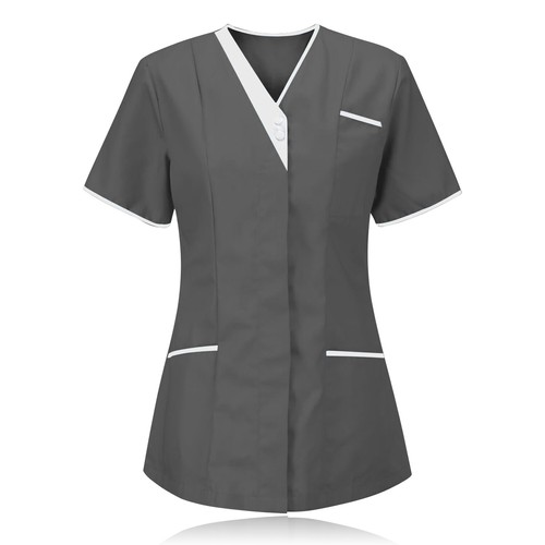 Nursing Uniform Tunics Dentist Therapist Nursing Healthcare Hospitality Carers - 第 6/9 張圖片
