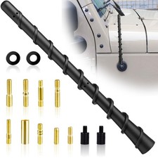 BFXM Black Spiral Bending Antenna, Waterproof Car Rubber Antennas, 7