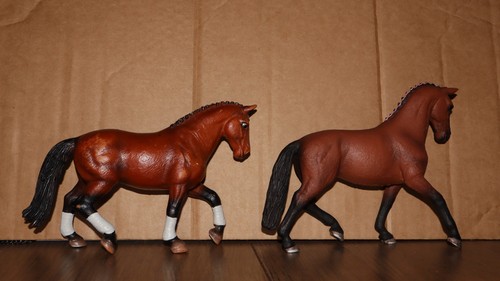 Paquete de caballos Schleich y PAPO x13 con jinetes y niña de establo - figuras nuevas y antiguas - Imagen 9 de 16
