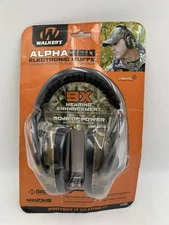 Walker's Ultimate Alpha 360 Electronic Earmuffs Camo NRR23Db -Sealed