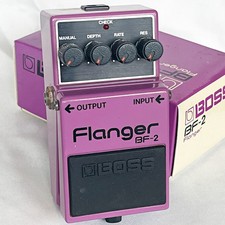BOSS BF-2 Flanger 1984 W/Box Vintage Guitar Pedal Made in japan Green Label ACA
