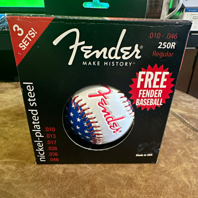Fender Super 250R Electric Guitar Strings 3-Pack Nickel Steel 10-46 6-String