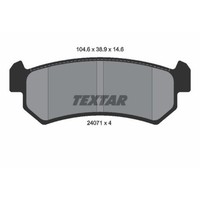 Textar BremsbeläGe Hinten FüR Chevrolet Nubira Kombi Lacetti Daewoo