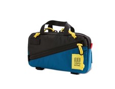 Topo Designs Mini Quick Pack Black Blue 10.5"w x 6"h x 2"d