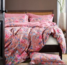 Botanical Garden Duvet Cover Washed Brushed 100-percent Cotton Bedding Set As...