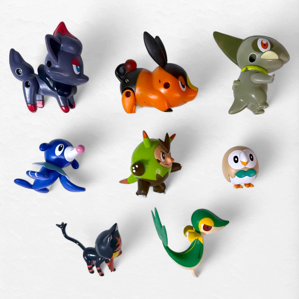 Pokemon Figures Lot of 15 | Zorua Snivy Mewtwo Groudon Minccino Chespin Rowlet + - Image 4 of 4