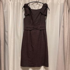 Marc by Marc Jacobs Sleeveless Wool Stretch Dress Fitted Brown Lined Size 2