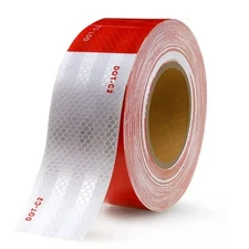 1/2/3 Roll Conspicuity Tape DOT-C2 Approved Reflective Trailer Red White 2”x50’