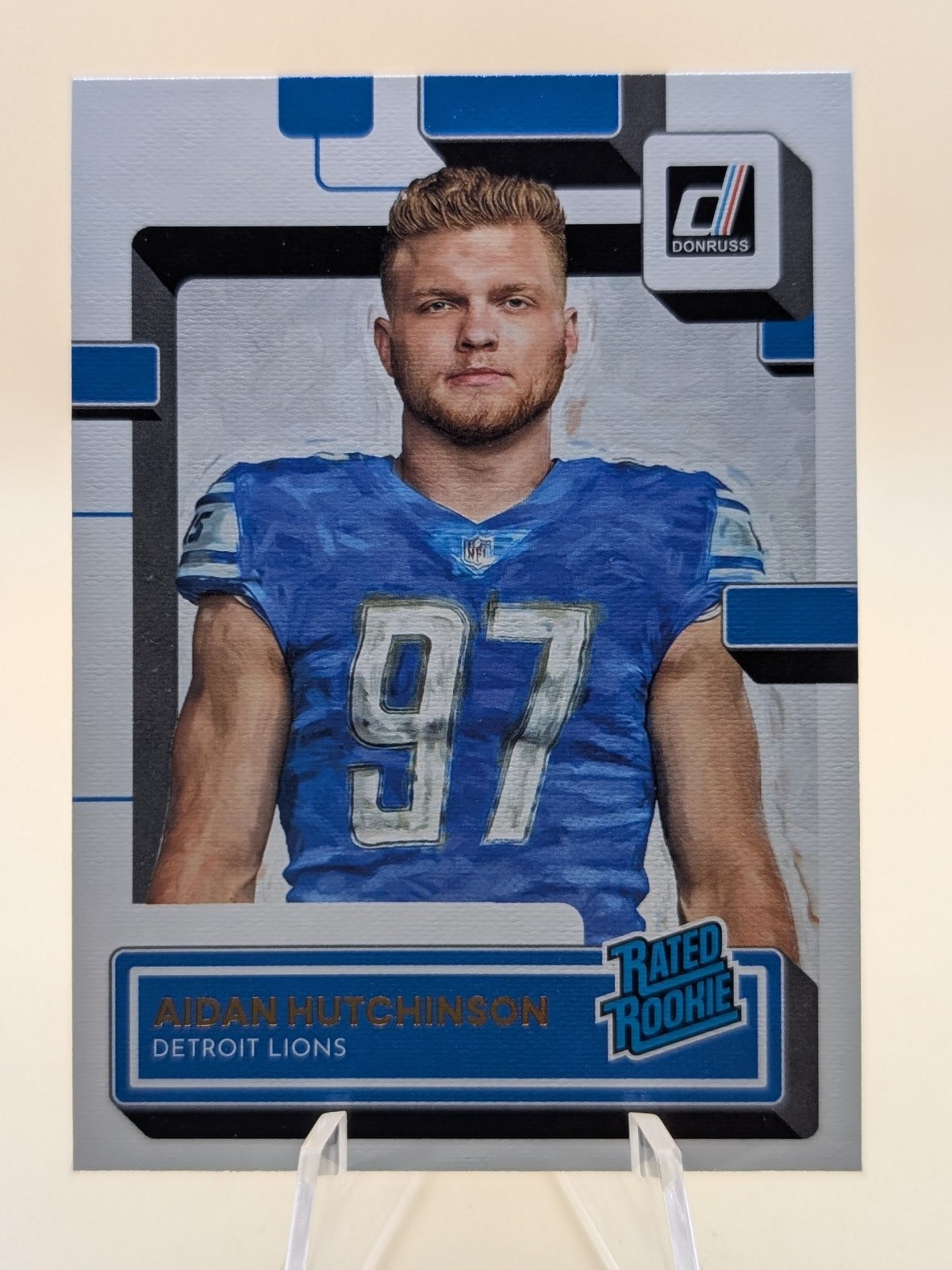 2022 Donruss Football Aidan Hutchinson Rated Rookie CANVAS card #313 Lions RC