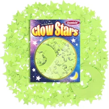 201 Pcs Glow in the Dark Stars Stickers for Ceiling, Toddler Stocking Stuffers W