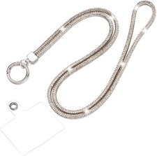 HomeSoGood Glitter Rhinestone Phone Lanyard, Crystal Chain...