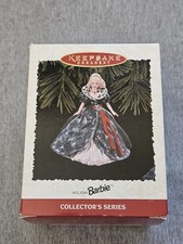 Vintage 1995 Hallmark Keepsake Ornament Holiday Barbie Collector Series Boxed