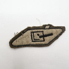 Genuine WW2 Royal Tank Regiment Crewman Cloth Arm Badge Armoured Corps