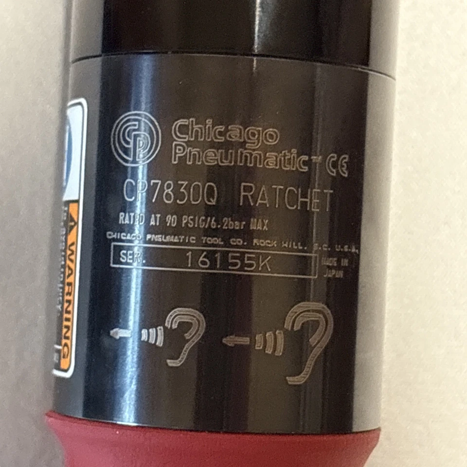Llave de trinquete de aire silenciosa Chicago Pneumatic CP7830Q 3/8", 90 ft. lb. Foto 2 de 4