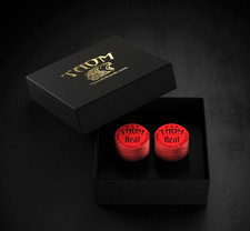 2 TAOM HEAT POOL CUE TIPS 14 MM FREE GIFT BOX HARDNESS IS SOFT NEW SHIPS FREE
