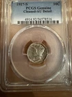 1917-S Mercury Dime PCGS Genuine Cleaned-AU Detail — Early S-Mint Silver 10c